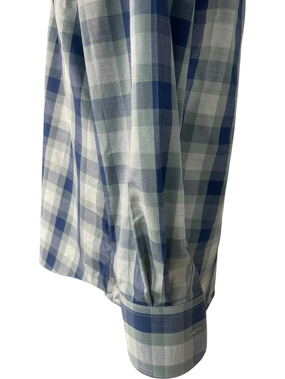 UNTUCKit Redaelli Wrinkle Free Button Down Shirt Blue Gray